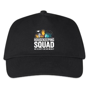 Conception de nettoyage amusante - Casquette de baseball Enfant - noir - Devant