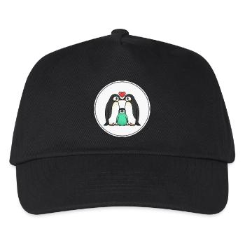 Intelligence de la nature de mycélium de champignons vintage - Casquette de baseball Enfant - noir - Devant