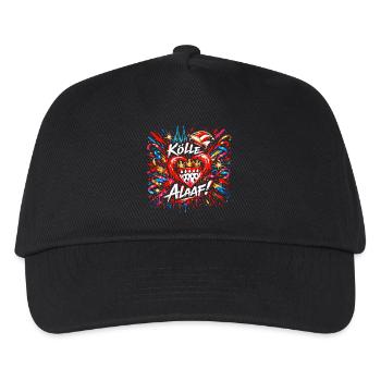 Cadeau de confettis du Carnaval de Kölle Alaaf - Casquette de baseball Enfant - noir - Devant