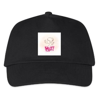 Courage ! Silhouette de femme graffite - Casquette de baseball Enfant - noir - Devant