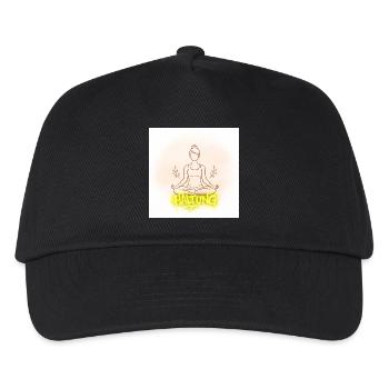 Haltung Meditation Illustration - Kinder Basecap - Schwarz - Vorne