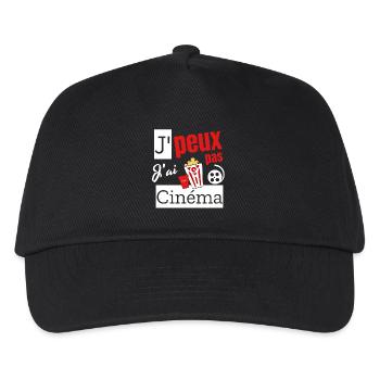 Ich kann kein Kino haben. - Kinder Basecap - Schwarz - Vorne