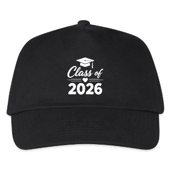 PROMOTION 2026 Diplômés Études de Fin d’Études - Casquette de baseball Enfant - noir - Devant