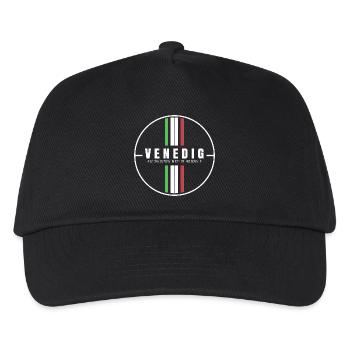 Venedig Koordinaten - Kinder Basecap - Schwarz - Vorne