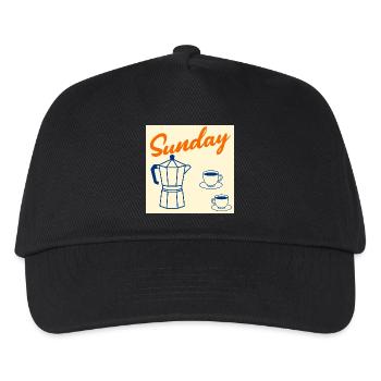 Couple du café du dimanche - Casquette de baseball Enfant - noir - Devant