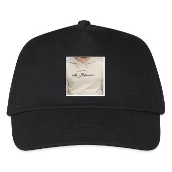 Max Mustermann Vintage Hoodie - Kinder Basecap - Schwarz - Vorne