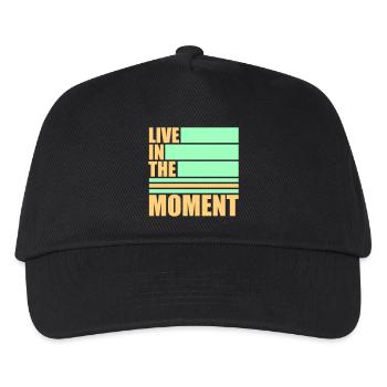 Vivre dans l’instant Pleine conscience de la présence - Casquette de baseball Enfant - noir - Devant