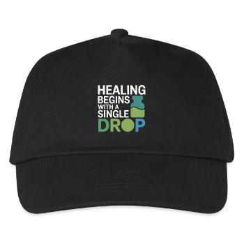 La guérison de l’homéopathie débute Single Drop Professional - Casquette de baseball Enfant - noir - Devant