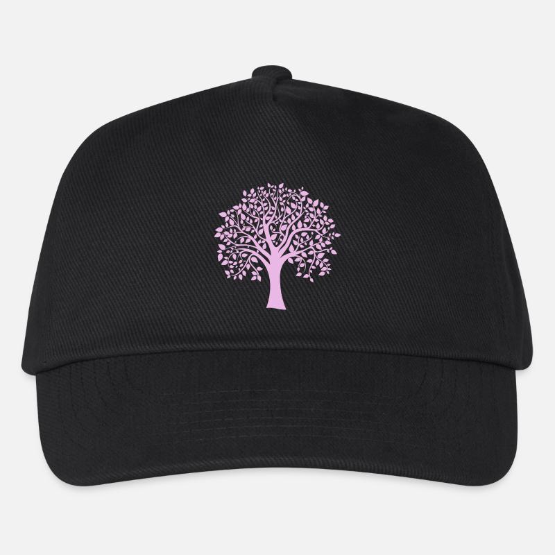 Icon Lila-Jumbo-Baum-Print-Silhouette - Kinder Basecap - Schwarz
