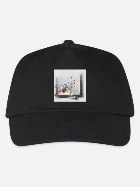 Family breakfast - Kids’ Baseball Cap - black