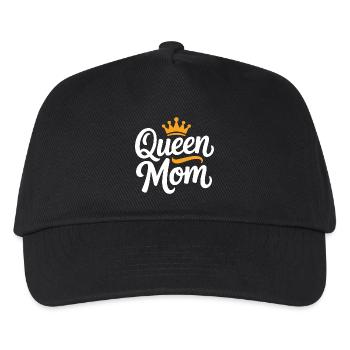 Queen Mom - Kinder Basecap - Schwarz - Vorne