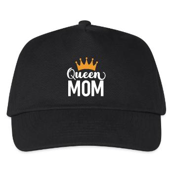 Queen Mom - Kinder Basecap - Schwarz - Vorne