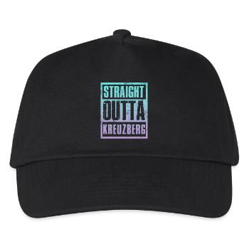 Straight outta Kreuzberg - Kinder Basecap - Schwarz - Vorne