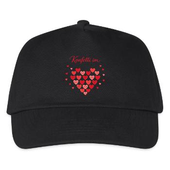 Confetti in the Heart Carnival Gift - Kids’ Baseball Cap - black - Front