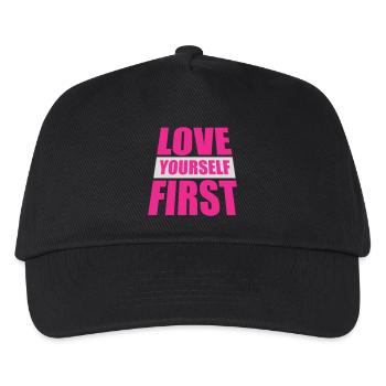 Love Yourself First Self-Love Self-Care - Kids’ Baseball Cap - black - Front