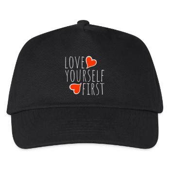 Love Yourself First Self-Love Self-Care - Kids’ Baseball Cap - black - Front