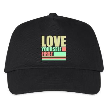 Love Yourself First Self-Love Self-Care - Kids’ Baseball Cap - black - Front