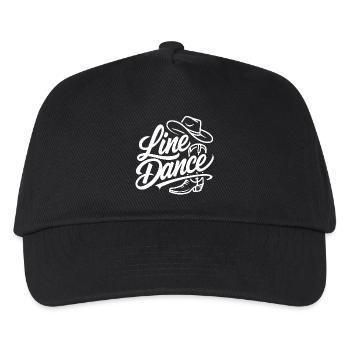Line Dance – Country Western Tanz - Kinder Basecap - Schwarz - Vorne