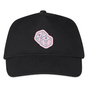 Heart Dice Design - Kids’ Baseball Cap - black - Front
