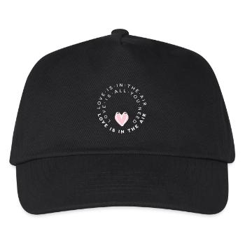 Design « L’amour dans les airs » - Casquette de baseball Enfant - noir - Devant