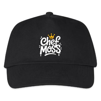 Chef Moss Crown Logo - Kids’ Baseball Cap - black - Front