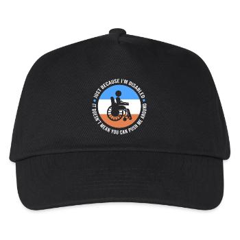 wheelchair - Kids’ Baseball Cap - black - Front
