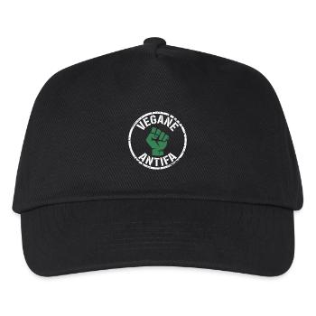 Vegan Antifa - Against the Right - Kids’ Baseball Cap - black - Front