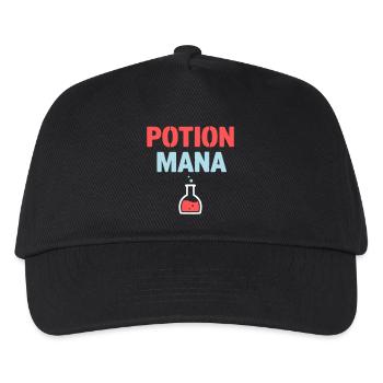 Potion Mana Text Gaming - Kids’ Baseball Cap - black - Front