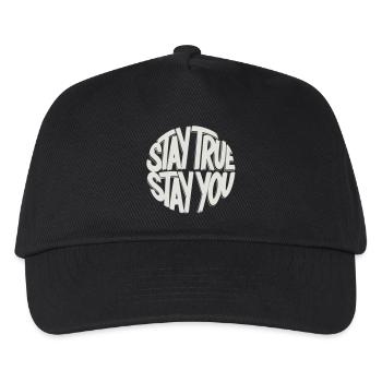 Reste fidèle, reste toi-même - Casquette de baseball Enfant - noir - Devant