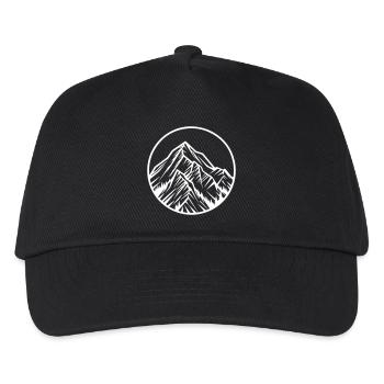 Berge Mountains Alpen - Kinder Basecap - Schwarz - Vorne
