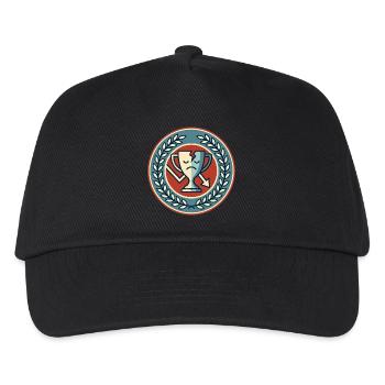 Motif du symbole du perdant de la coupe triste - Casquette de baseball Enfant - noir - Devant