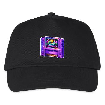 Néon Retro Arcade Start - Casquette de baseball Enfant - noir - Devant