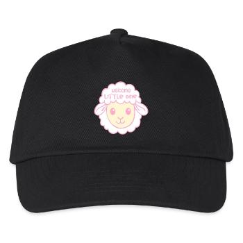 Willkommen Baby-Geburtsschafe - Kinder Basecap - Schwarz - Vorne