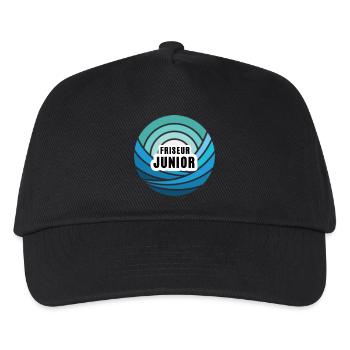 Coiffeur Junior Successeur Fils Enfant Garçon Stagiaire - Casquette de baseball Enfant - noir - Devant
