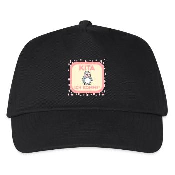 first day of daycare - Kids’ Baseball Cap - black - Front