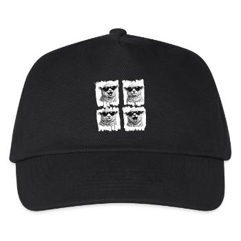 Sunglasses-Lambs Quartet - Kids’ Baseball Cap - black - Front