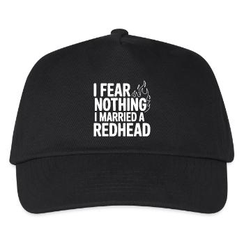 I Fear Nothing I Married a Redhead - Kids’ Baseball Cap - black - Front