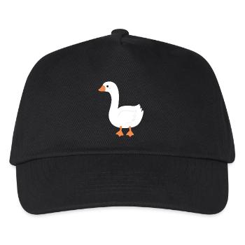 Bec d’Orange de dessin animé Oie - Casquette de baseball Enfant - noir - Devant