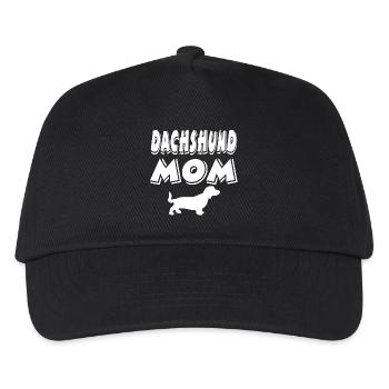 Dackel - Kinder Basecap - Schwarz - Vorne