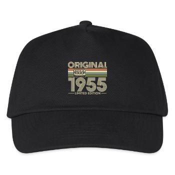 Originales Retro-Erbe von 1955 - Kinder Basecap - Schwarz - Vorne