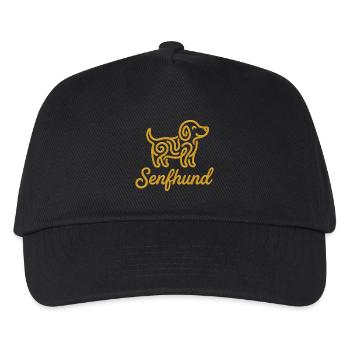 Chien moutarde - Design drôle de chien croisé - Casquette de baseball Enfant - noir - Devant