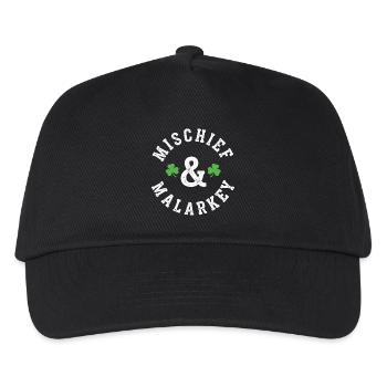 Mischief & Malarkey Shamrock Logo - Kids’ Baseball Cap - black - Front