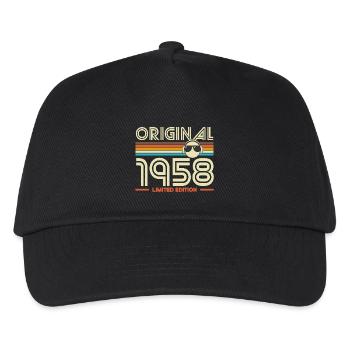 Originale Retro-Edition von 1958 - Kinder Basecap - Schwarz - Vorne