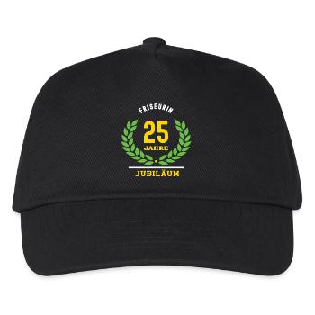 Hairdresser Anniversary 25 Years 25th Anniversary - Kids’ Baseball Cap - black - Front