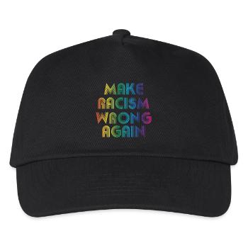 make racism wrong again - Kids’ Baseball Cap - black - Front