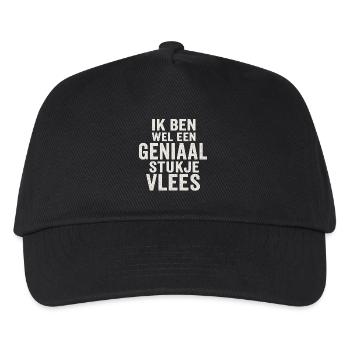 Genius Piece of Meat Typo - Kids’ Baseball Cap - black - Front