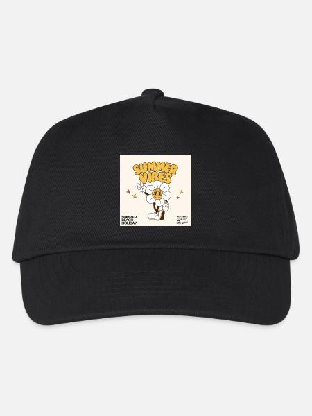 Sommer Vibes Design - Kinder Basecap - Schwarz