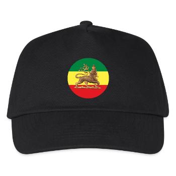 Lion of Judah Rasta Reggae Roots Jah Rastafari - Kids’ Baseball Cap - black - Front
