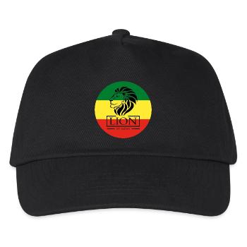 Lion of Judah Haile Selassie I Jah Rastafari Rasta - Kids’ Baseball Cap - black - Front