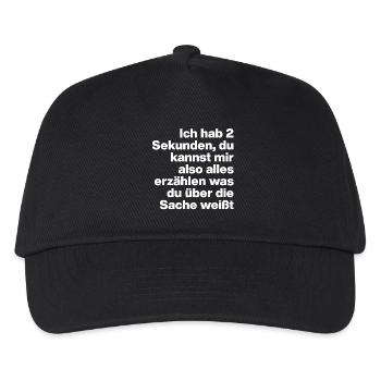 2 SECONDES, T’ES STUPIDE ? SARCASME, COQUIN - Casquette de baseball Enfant - noir - Devant